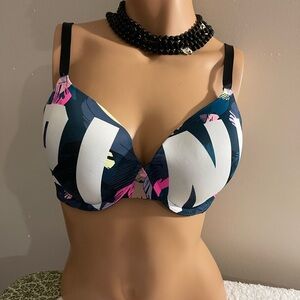Pink Hawaiian style bra..
